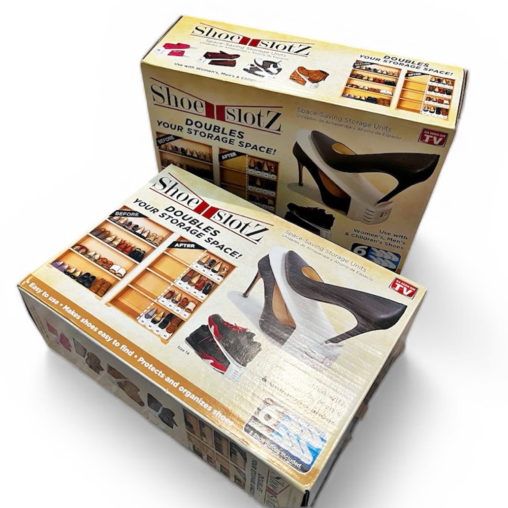 X2 Shoe Slotz Space-Saving Storage Units, Open Box